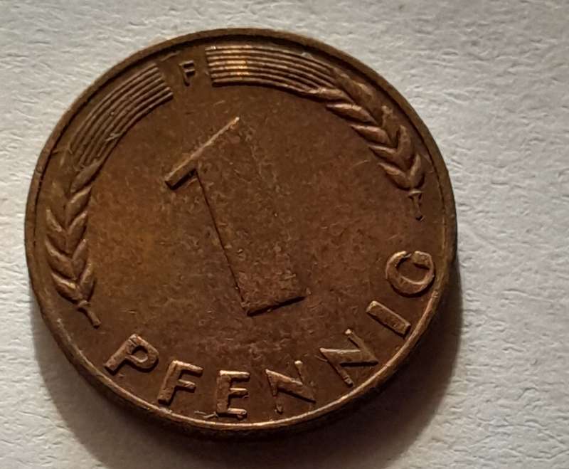 German 1 Pfennig Coins - 1950 & 1974