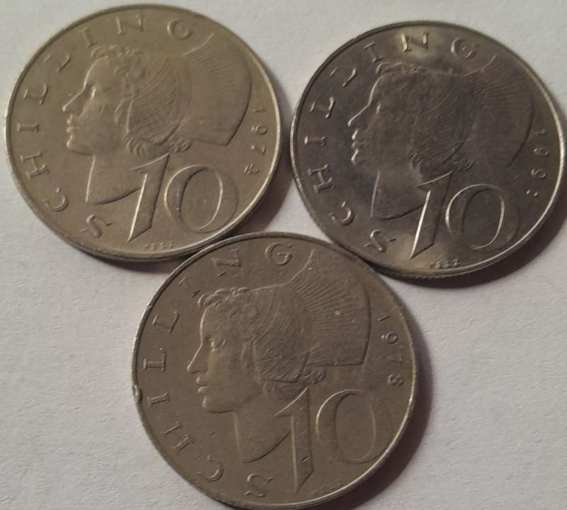 3 x Osterreich Coins