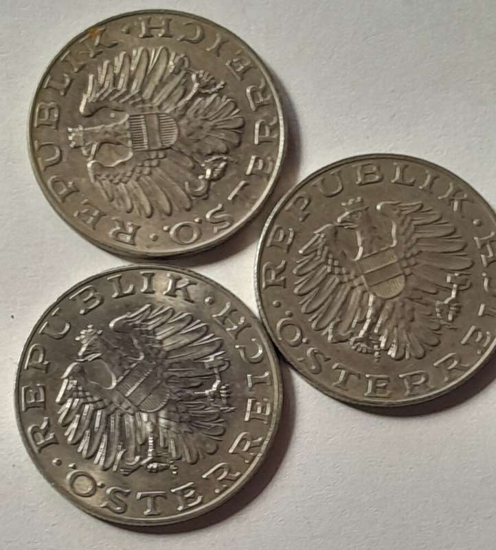 3 x Osterreich Coins