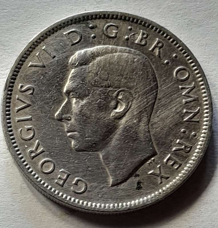British 2 Shillings Coin - 1948
