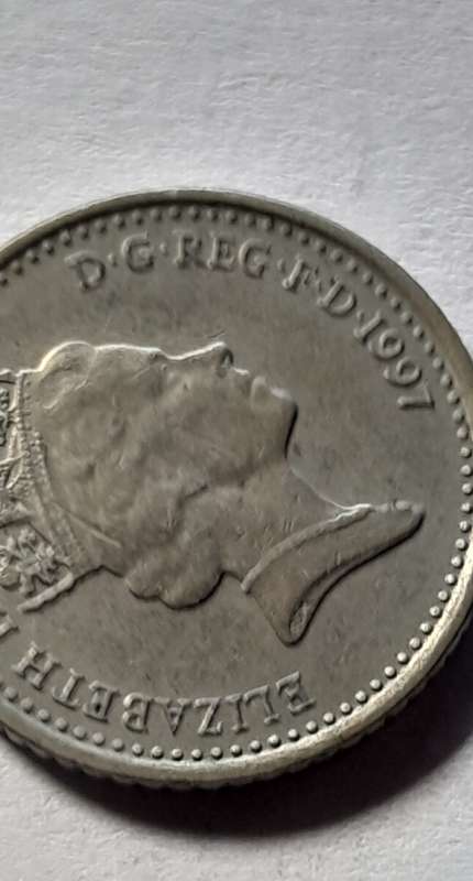 2 x British 5 Pence Coins- 1990 & 1997