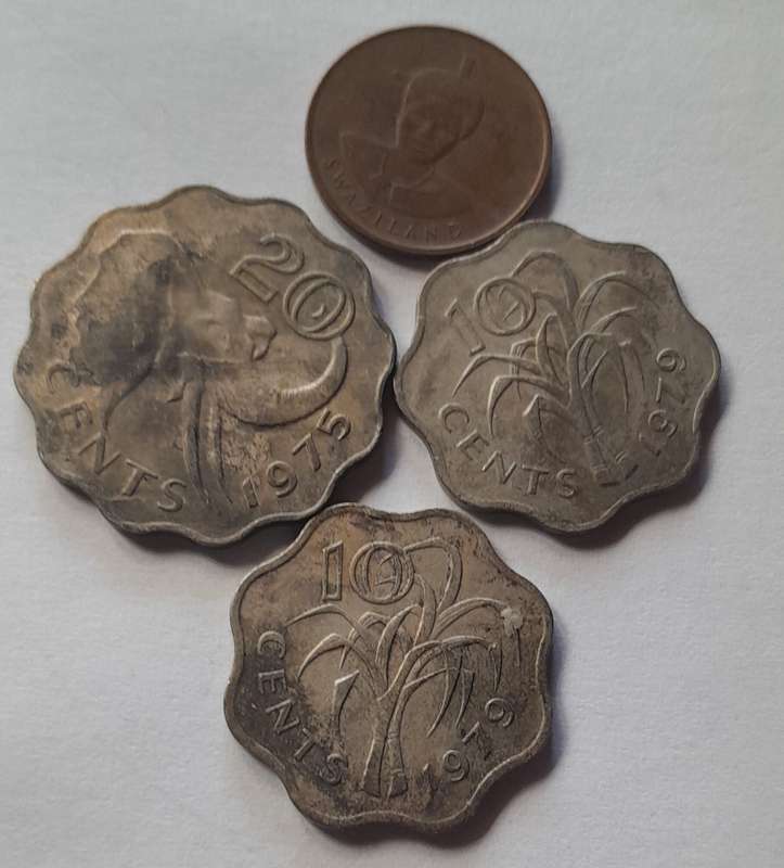 4 x Swaziland Coins