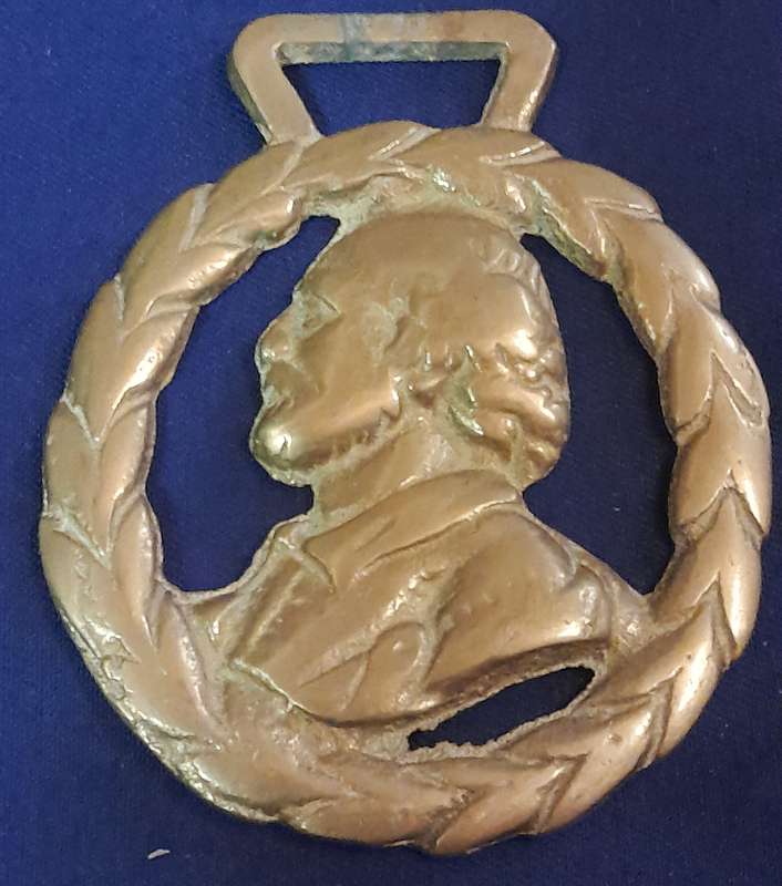 Vintage Single Horse Brass  William Shakespeare's Head Theatre Strafford The Bard