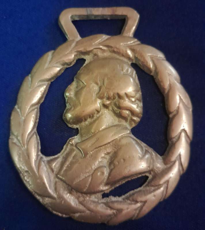 Vintage Single Horse Brass  William Shakespeare's Head Theatre Strafford The Bard