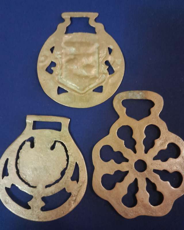 Vintage Single Horse Brasses - Set of Three