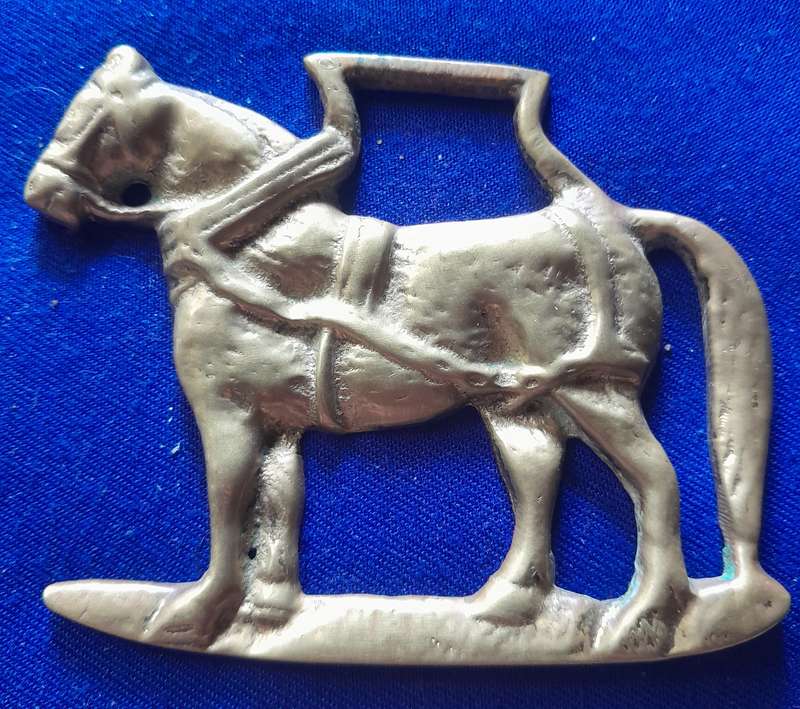 Nice Collection of Five Vintage Horse Motif Single Horse Brasses