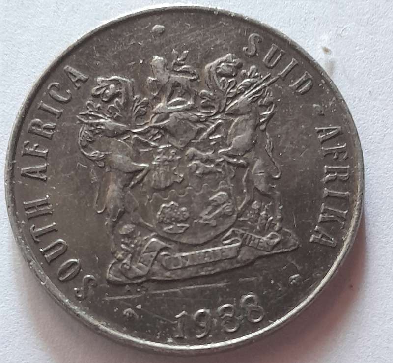 1988 South African 50 cent Coin
