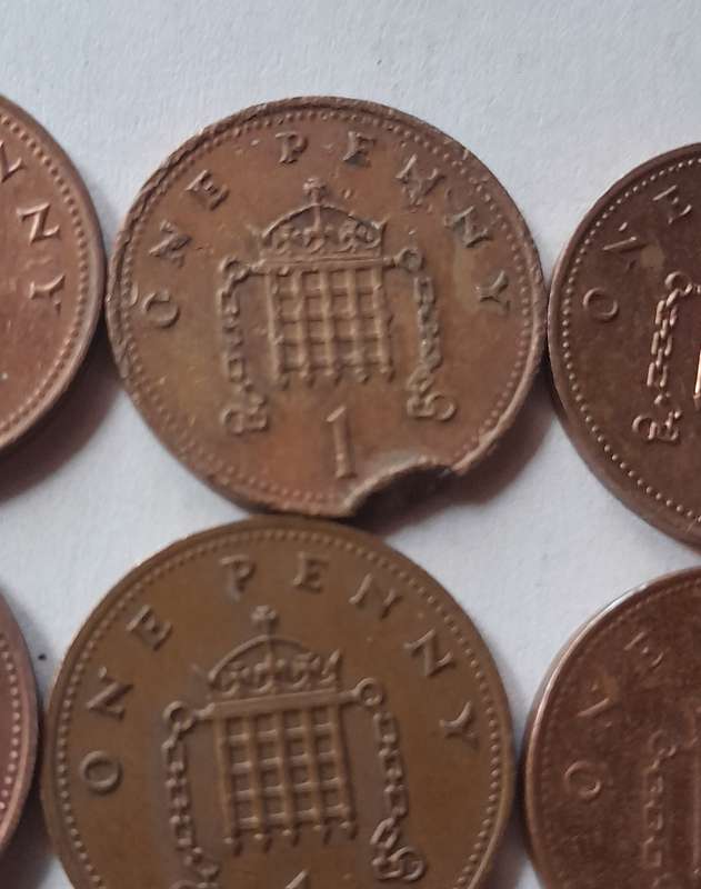 8 x UK (British) 1 Penny Coins
