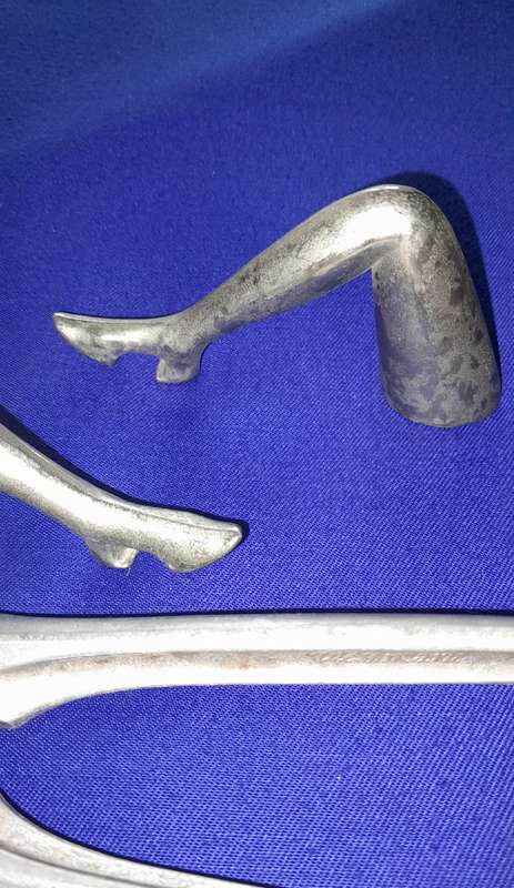 Vintage Art Deco Style Lady Leg Bottle Openers and Nut Cracker