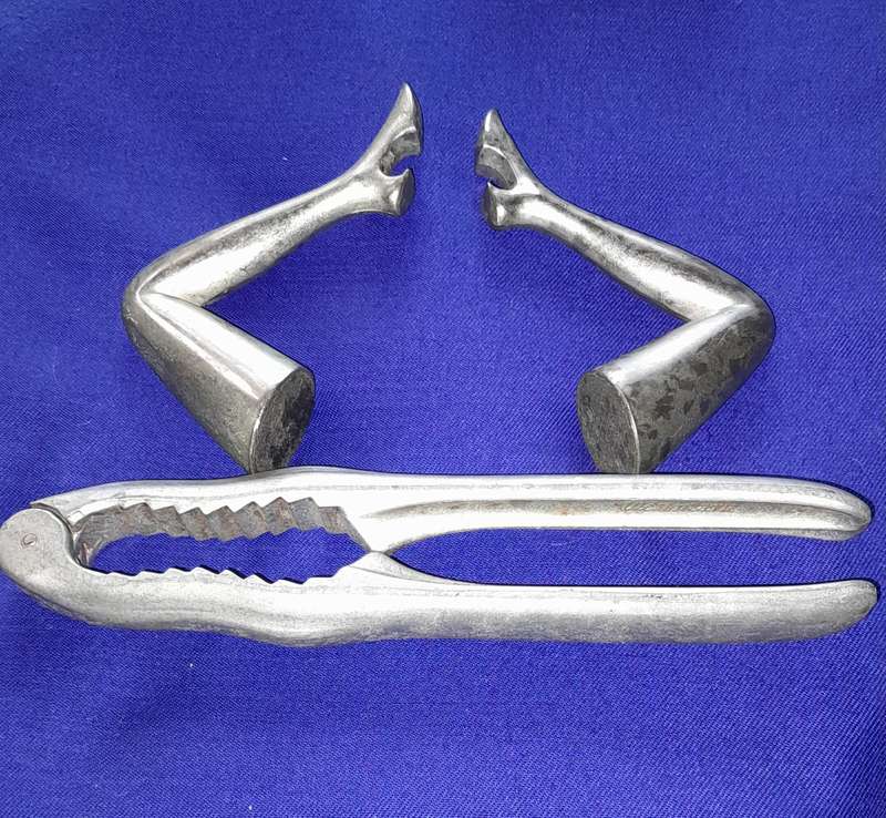Vintage Art Deco Style Lady Leg Bottle Openers and Nut Cracker