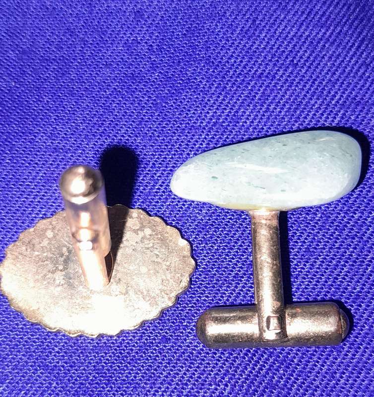 Vintage Cufflinks and  Tie clip plus small diamond chip?
