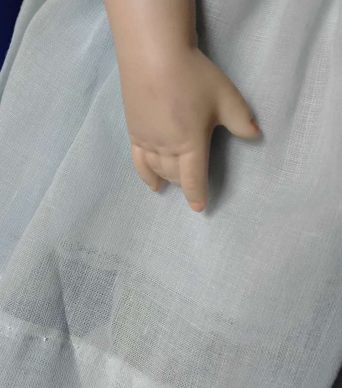 Vintage Paul Collection Full Porcelain Body Doll on Stand