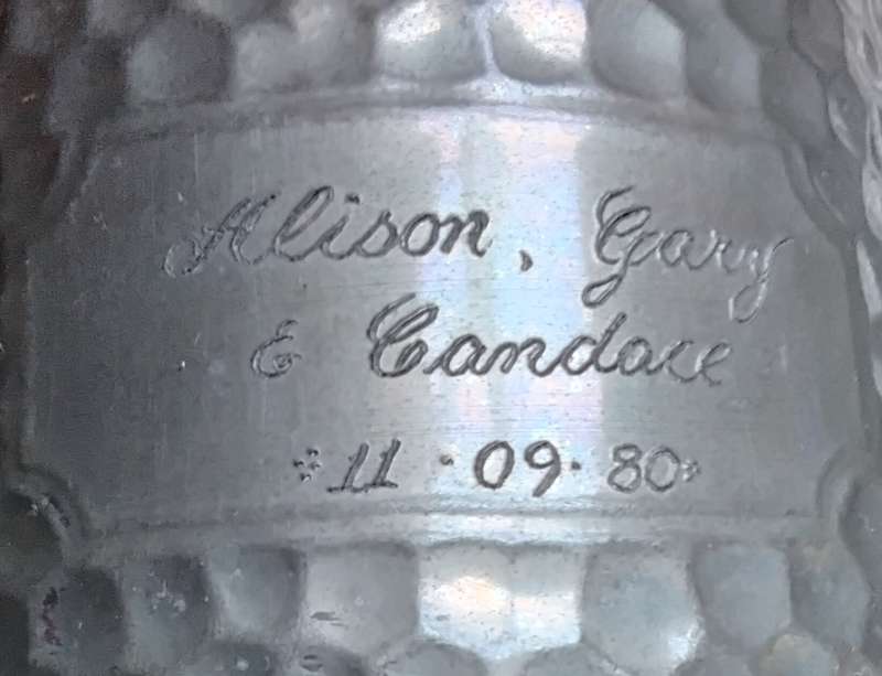 Vintage Hammered Detail Pewter Tankards