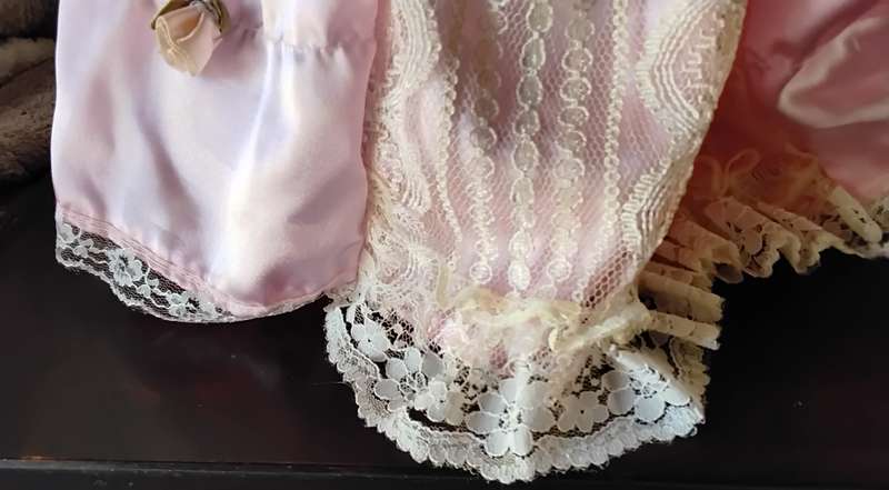 Large Vintage Porcelain Display Doll on Stand