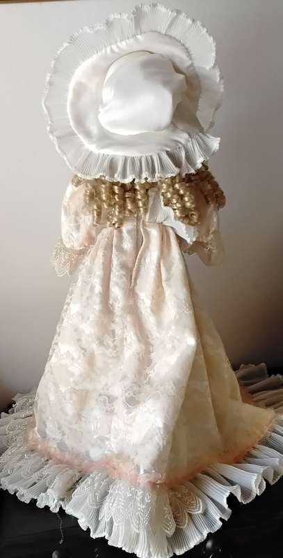Large Vintage Display Doll on Stand