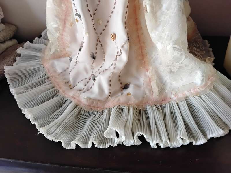 Large Vintage Display Doll on Stand