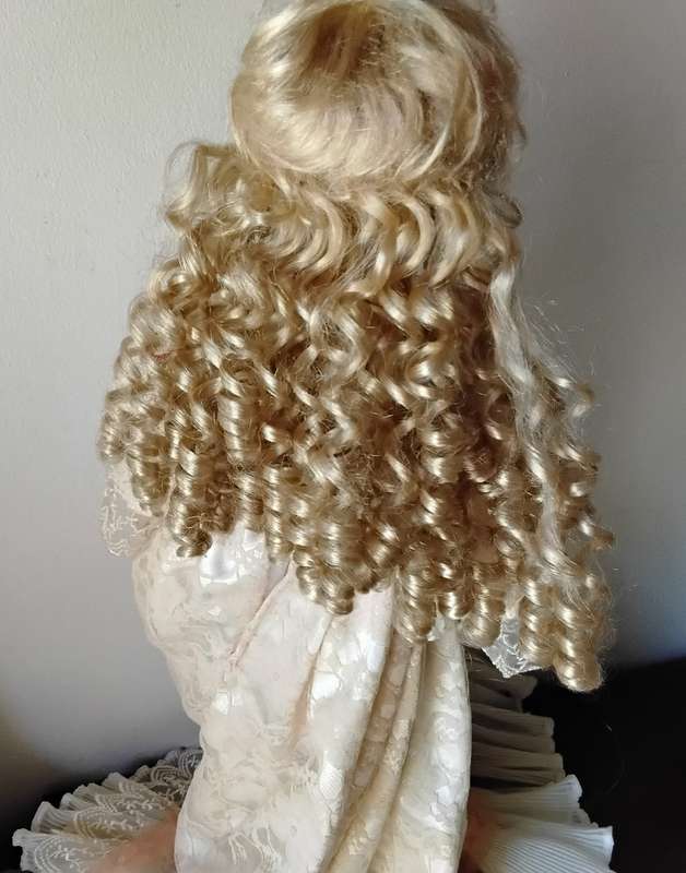 Large Vintage Display Doll on Stand