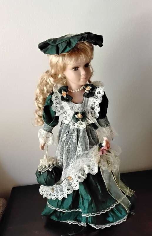 Vintage Porcelain Display Soll on Stand