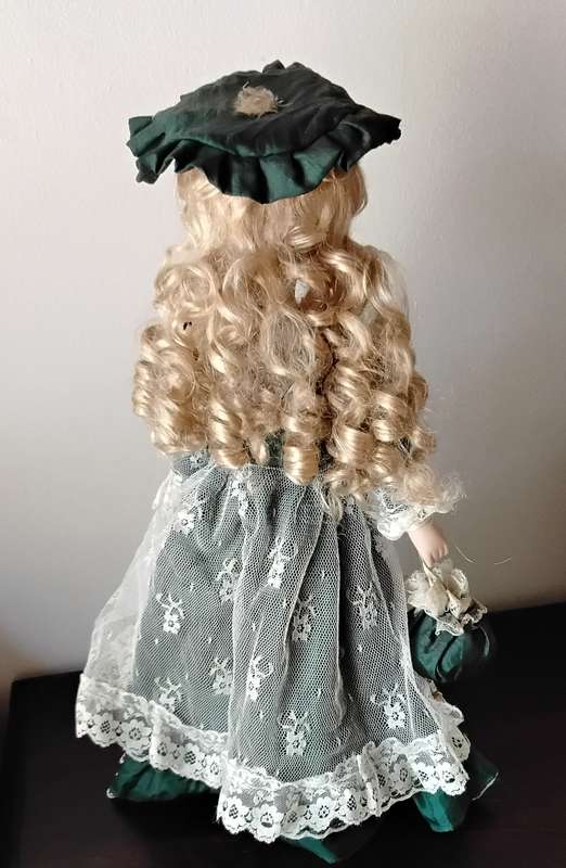 Vintage Porcelain Display Soll on Stand