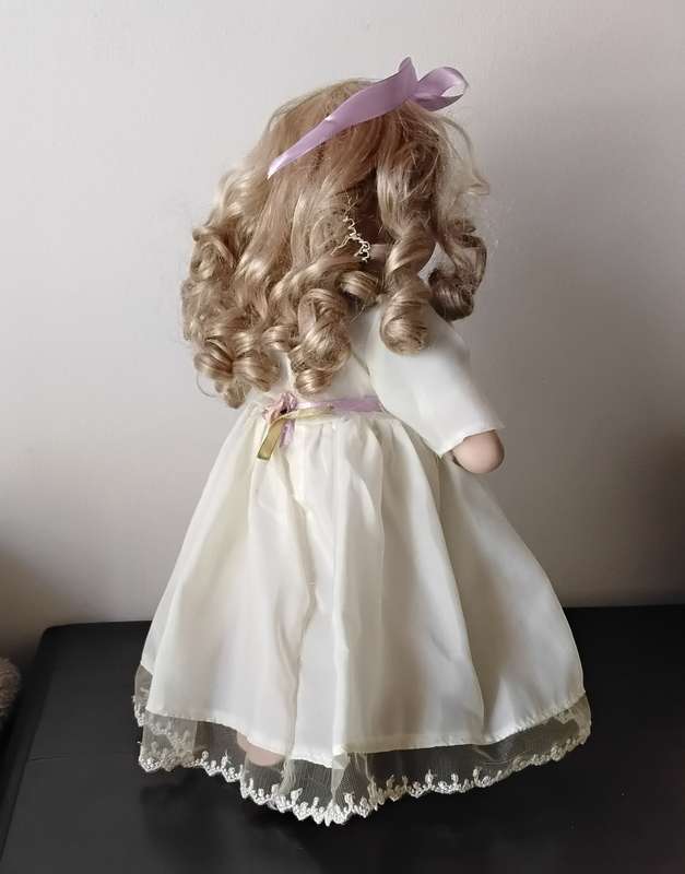 Vintage Porcelain Doll Kneeling in Prayer