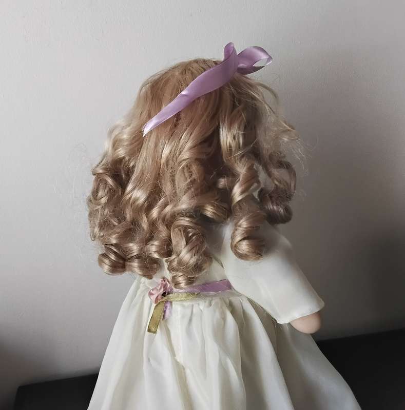 Vintage Porcelain Doll Kneeling in Prayer