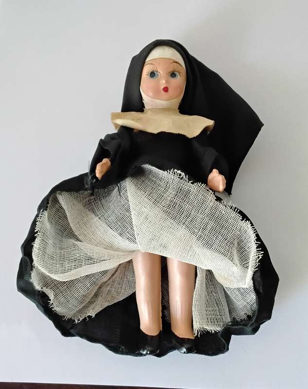 Vintage Composition Nun Doll c1959's - Small