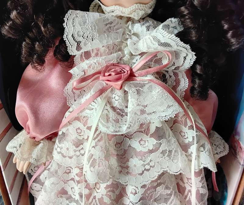 Collectors Choice Limited Edition Bisque Porcelain Doll with stand and COA