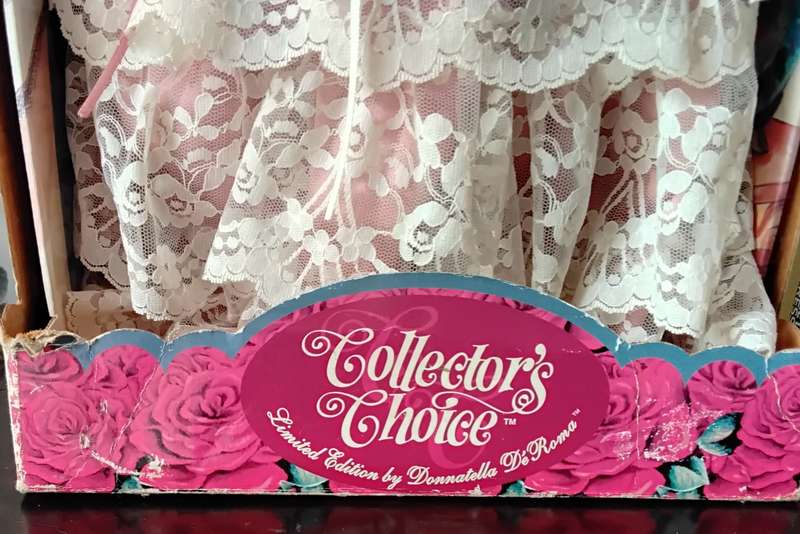 Collectors Choice Limited Edition Bisque Porcelain Doll with stand and COA