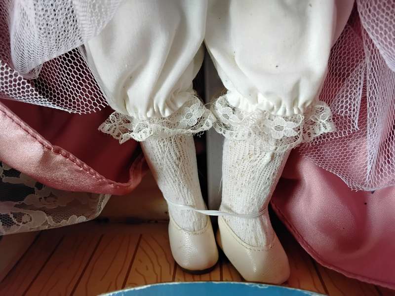 Collectors Choice Limited Edition Bisque Porcelain Doll with stand and COA