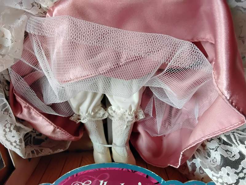 Collectors Choice Limited Edition Bisque Porcelain Doll with stand and COA