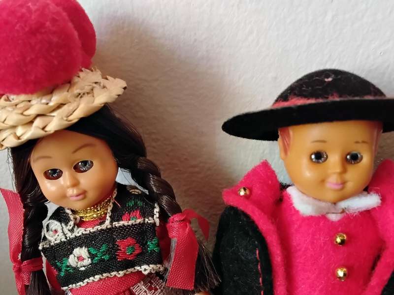 Assorted souvenir and Miniature Dolls