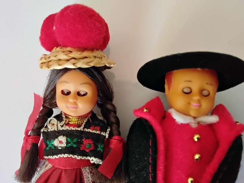 Assorted souvenir and Miniature Dolls