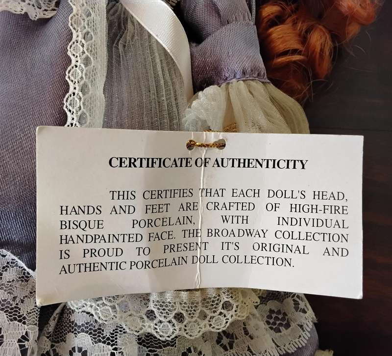 The Kailee Collection Porcelain Doll with COA