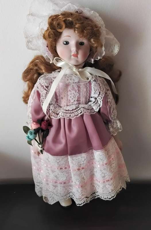 La Bell Vintage Porcelain Doll in Original Box