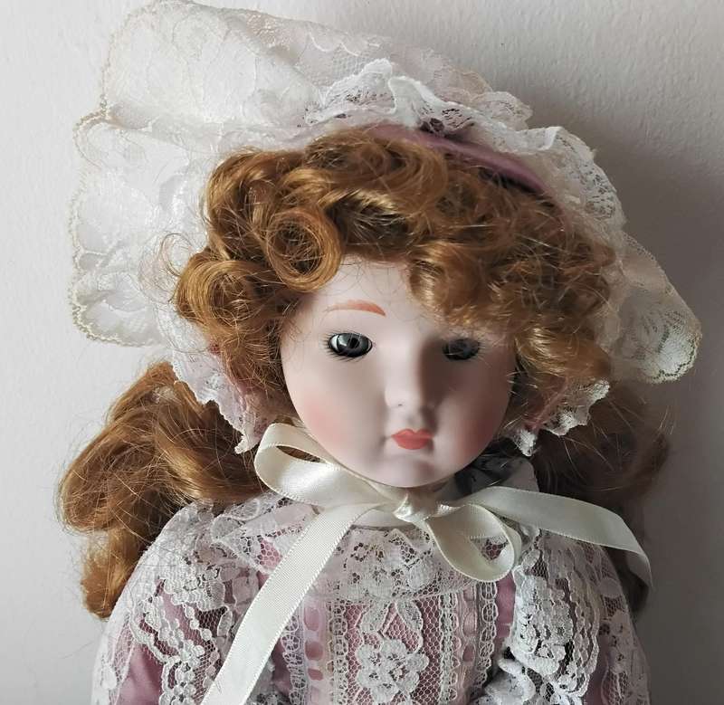 La Bell Vintage Porcelain Doll in Original Box