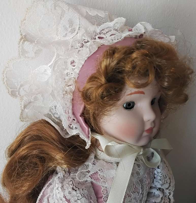 La Bell Vintage Porcelain Doll in Original Box