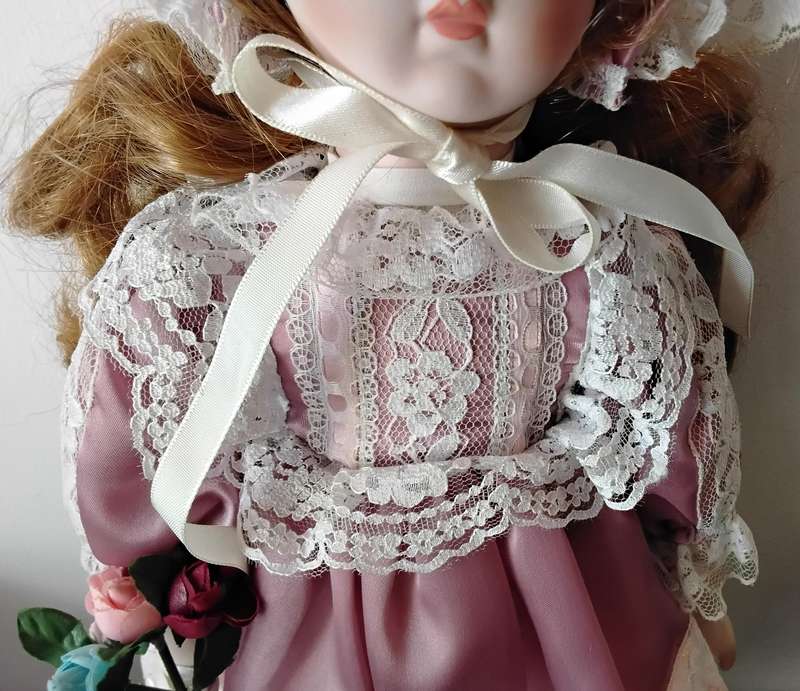 La Bell Vintage Porcelain Doll in Original Box
