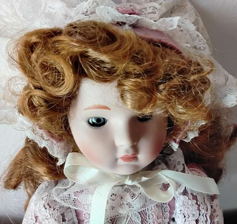 La Bell Vintage Porcelain Doll in Original Box
