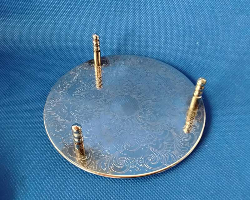 Vintage 7 Piece Silver Plate Coaster Set