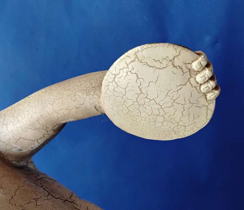 Vintage Resin Reproduction Greek Sculpture "Discobolus" - The Discus Thrower