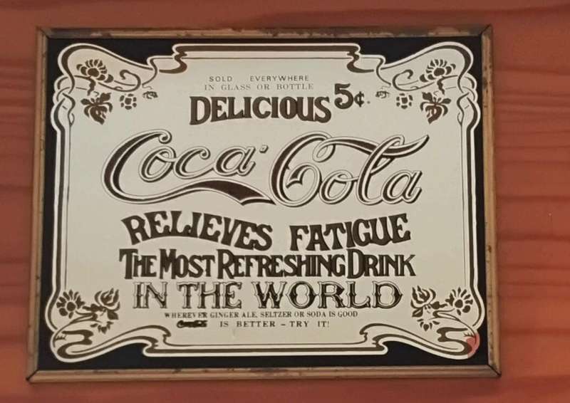 Coca-Cola Vintage Framed Bar Mirror