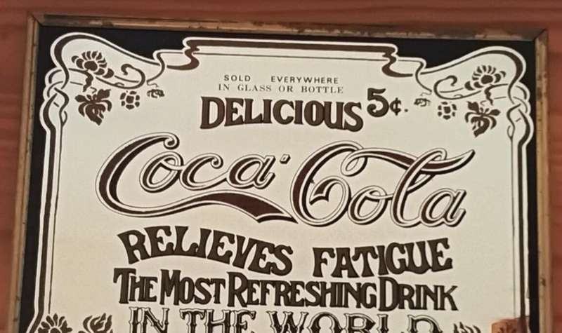 Coca-Cola Vintage Framed Bar Mirror