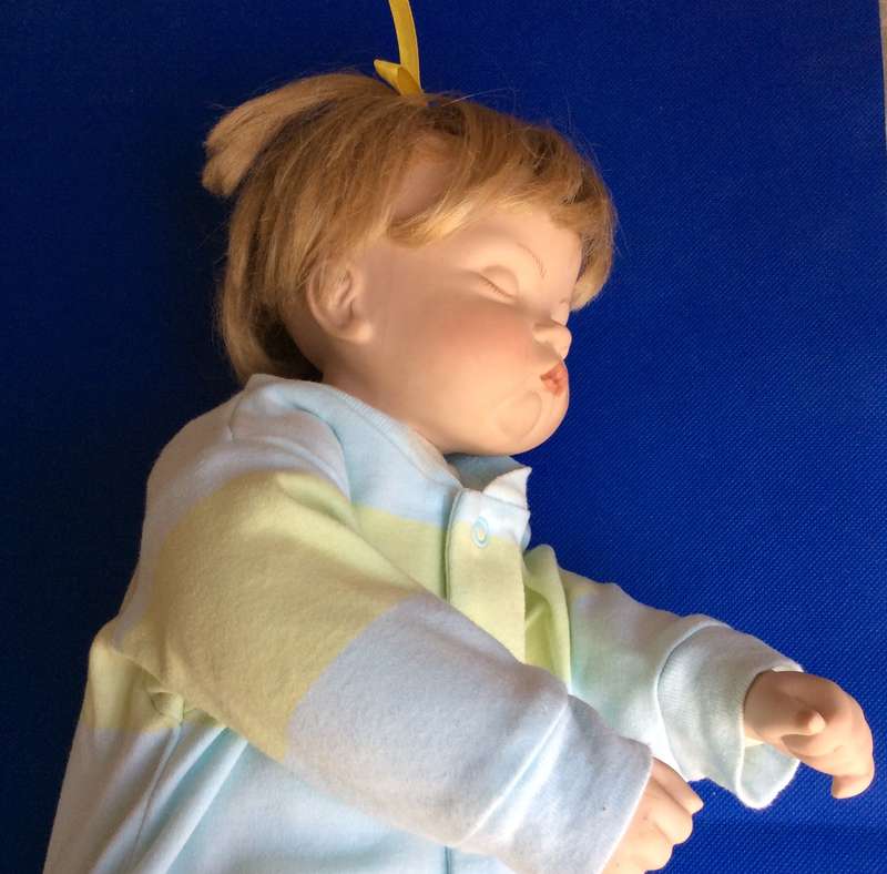 Sleeping Baby Porcelain Doll