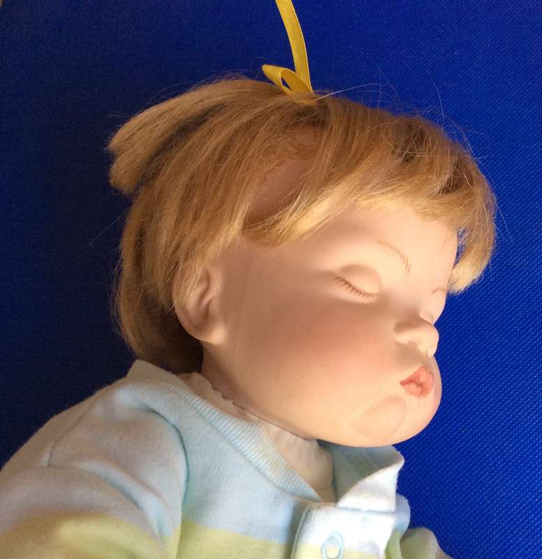 Sleeping Baby Porcelain Doll