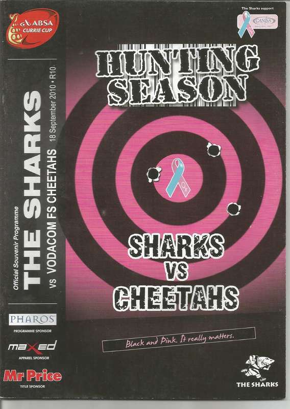 Collectable Sharks Rugby Mint condition Programmes x 4