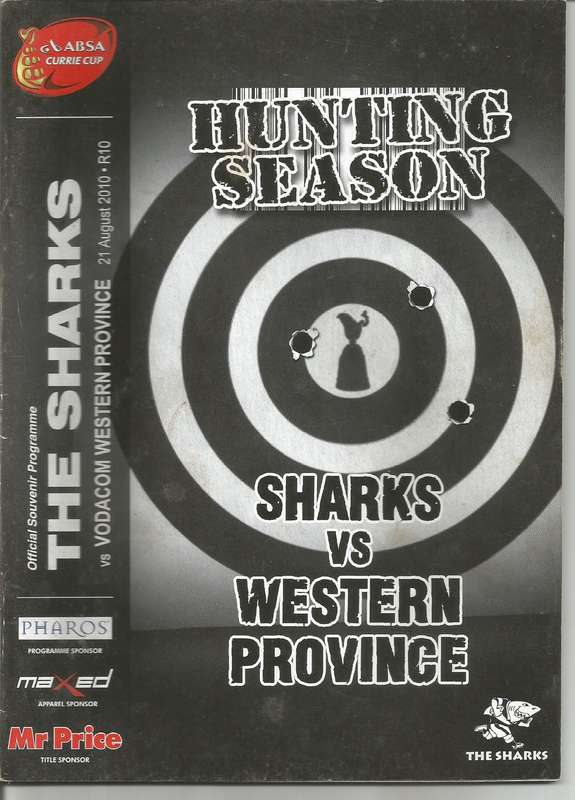 Collectable Sharks - Hunting Season - Rugby Programmes x 5 in Mint Condition