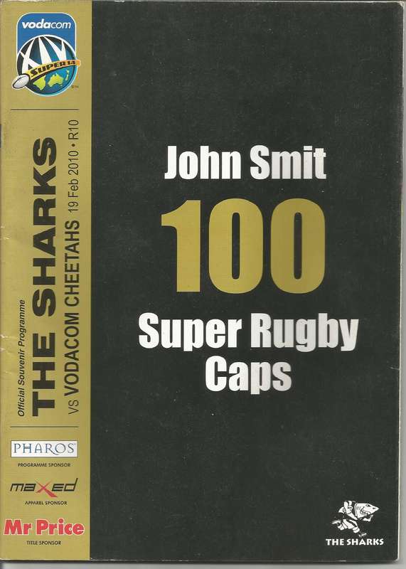 Collectable Sharks 100 Caps Rugby Programmes x 3 in Mint Condition
