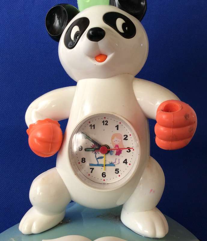 Childrens Panda Reading Light and Alarm Clock