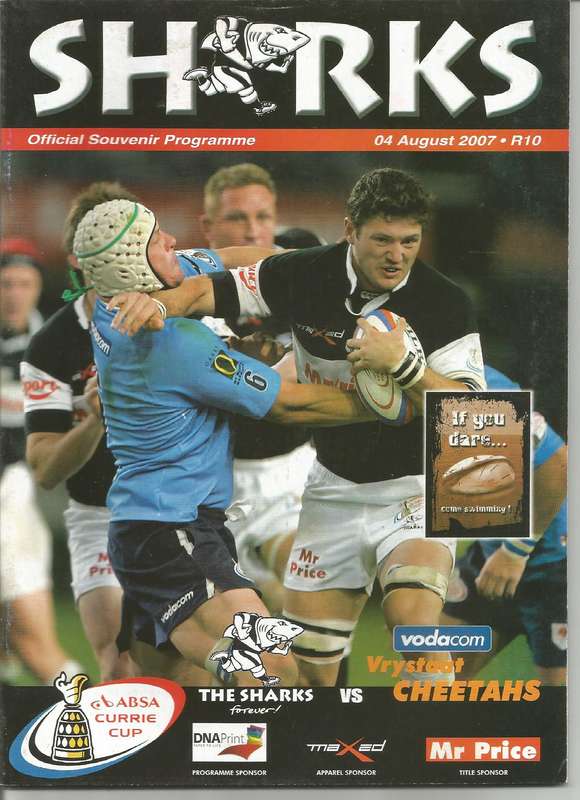 Collectable Sharks  Rugby Programmes x 3 Mint Condition