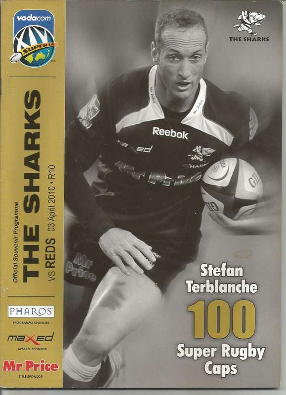 Collectable Sharks 100 Caps Rugby Programmes x 3 in Mint Condition